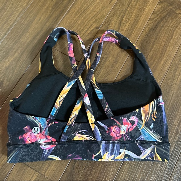 Lululemon Energy Sports Bra-floral size 4 - Picture 4 of 6